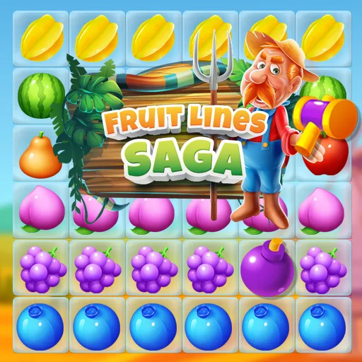 Fruit Lines Saga unblocked game thumbnail