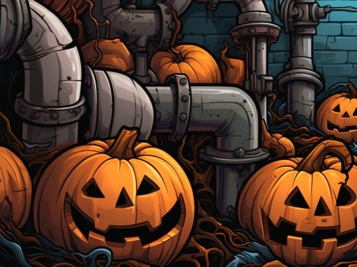 Spooky Pipes Puzzle Unblocked Game